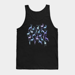 Watercolor Deers Blue Tank Top